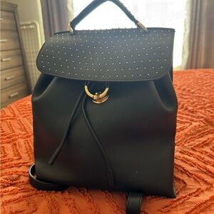 Black Studded Backpack